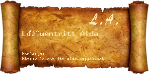Löwentritt Alda névjegykártya